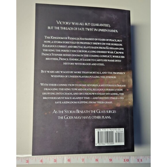 **SIGNED** The Storm Beneath the Glass – The Ultideic Prophecies (Paperback) - Picture 3 of 7